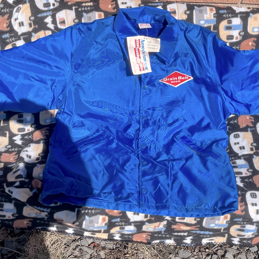 Old New Stock Vintage Grain Belt Jacket men’s size medium